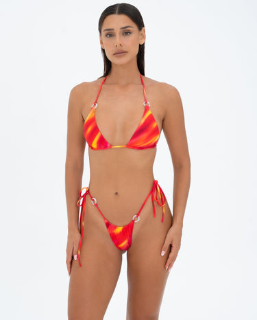 Triangle Top With Rings Red Stripe